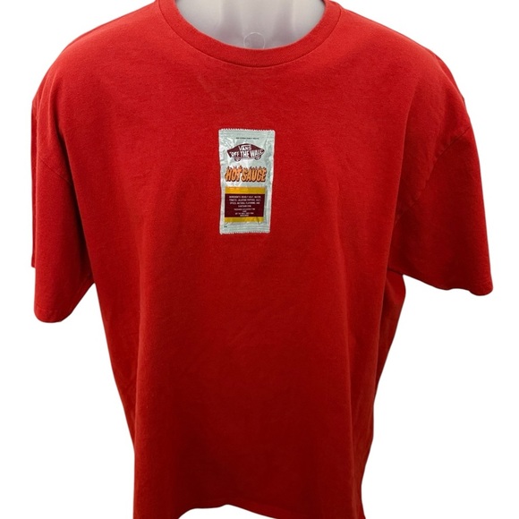VANS Off the Wall Hot Sauce Packet Skate Tee Shirt Men XL - Picture 1 of 7